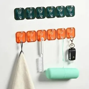 Sticky Wall Hooks (6 Pcs) 